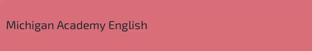 Michigan Academy English